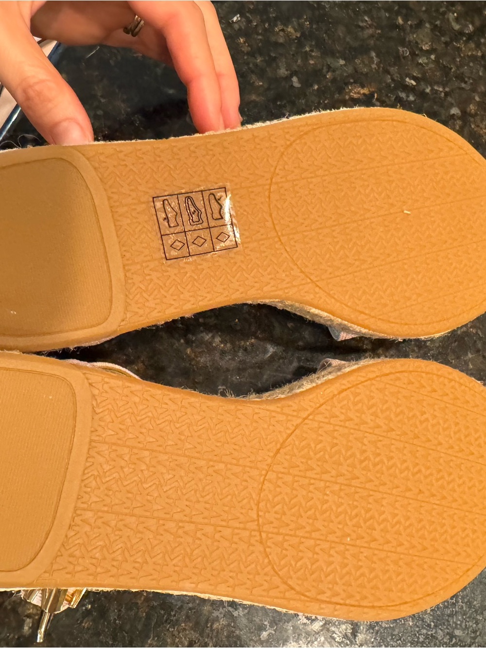 Michael Kors Blush Pink Slingback Sandals with Gold Buckles - Picture 4 of 5